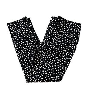Adrianna Papell Polka Dot Black and White Pants(Size 8)